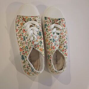 Pre Owned Sincerely Jules Coco Floral Canvas Sneakers Size 8 Sincerly Jules